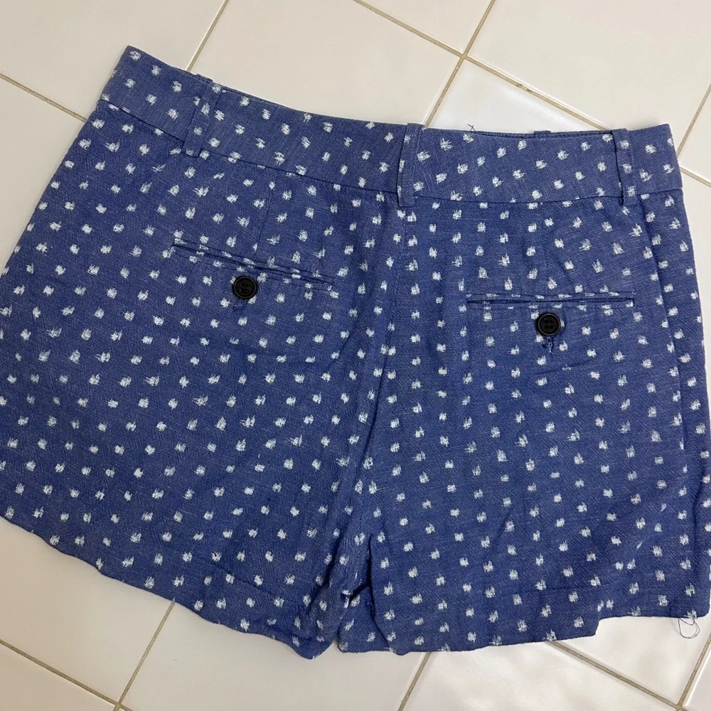 J.Crew Blue Patterned Women's Shorts - Size 2